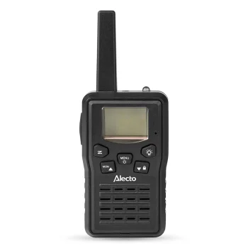 Alecto FR200BK Walkie-Talkie Set, 2-Pack, 10 km Range, PMR446, Black
