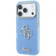 Guess IML 4G Script Metal Case for iPhone 17 Pro / 18 Pro - Light Blue