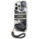 Guess iPhone 13 Case Camouflage with Strap Black