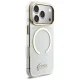 Guess IML Glitters Script Strap MagSafe Phone Case Cover iPhone 17 Pro - Clear