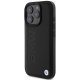 BMW iPhone 16 Pro Max Case Leather Hot Stamp, Black