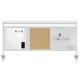 Ergo Office ER-300 W Desk Organizer / Partition, White