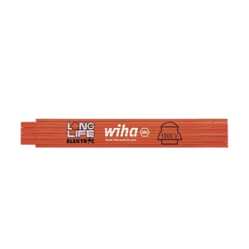 Wiha Longlife Electrician's Folding Rule 2 m, Orange