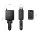 Orico Twin Reach 45W USB-A + USB-C Car Charger with Two Retractable USB-C Cables, Black
