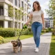 Retractable Dog and Cat Leash with Lock 5m (up to 15kg)