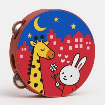 Giraffe Tambourine Musical Toy for Kids