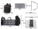 Multifunctional Backpack with Baby Bed and USB Port, Black