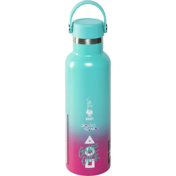 Bialetti Squid Game Thermo Flask 600ml, Turquoise/Pink