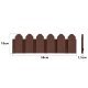 Garden Edging Kit Plonos 2.4 m PL-960, brown