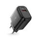 Tech-Protect C20W Wall Charger USB-C PD 20W / USB-A QC 3.0 - Black