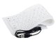 USB Silicone Keyboard, Silent, Waterproof, White