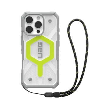UAG Pathfinder Clear Magsafe Bundle Case with Lanyard for iPhone 16 Pro - Green
