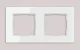 Avatto TS20 2-Gang Light Switch Frame 55x55 mm, White