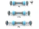 Adjustable Fitness Dumbbells 2 x 2 kg, Blue