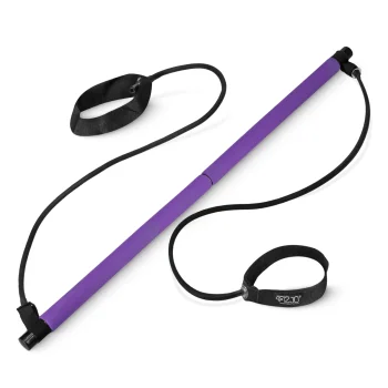 4FIZJO Pilates Bar with Resistance Bands Purple
