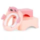 Ecotoys Kids Toilet Training Seat with Step Stool, Pink