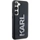 Karl Lagerfeld Samsung Galaxy S24 Case 3D Rubber Glitter Logo, Black