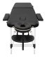 4FIZJO Foldable Aluminum Massage Table 2 Sections, Black