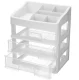 Cosmetic Organizer with 3 Drawers AG605G, White