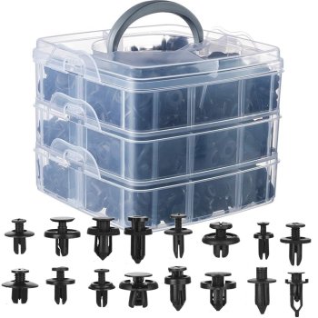 Car Trim Clip & Push Rivet Fastener Kit 620 pcs