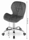 Avola Swivel Office Chair with Wide Backrest, Velour, Pink