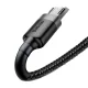 Micro USB Cable Baseus Cafule 2.4A 1m Gray/Black
