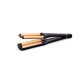Huslog Adjustable Ceramic Hair Waver, Navy and Gold