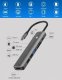 Extra Digital USB-C Adapter HDMI, 3x USB-A, SD, TF, PD 100W, Space Gray