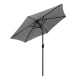 MultiGarden Garden Parasol with Tilt and Crank, 270 cm, Grey