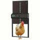 Automatic Chicken Coop Door with Programmable Timer, Black