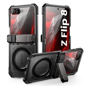 Supcase UB Grip Mag MagSafe Case for Samsung Galaxy Z Flip 8, Black