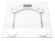 Electronic Bathroom Scale 180kg Glass Platform LCD Transparent