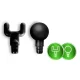 Neo-Sport NS-503 Cordless Body Massage Gun with 9 Heads, Black