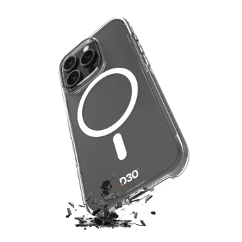 Puro Impact Clear D3O MagSafe Case for iPhone 16 Plus, Transparent