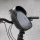 Wozinsky Bicycle Front Frame Handlebar Bag Touch Screen Phone Holder 1L, black