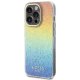 Guess iPhone 14 Pro Case IML Faceted Mirror Disco Iridescent, Multicolour