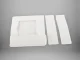 Universal Clothes and Underwear Drawer Organizer, 26x20x6 cm, White