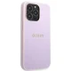 Guess Saffiano Hot Stamp & Metal Logo Case for iPhone 13 Pro / 13 6.1\", Purple