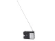 Portable Retro Radio FM AM SW, Black