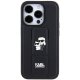 Karl Lagerfeld iPhone 14 Pro Case Gripstand Saffiano Karl&Choupette, Black