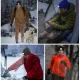 Rechargeable LED Beanie Hat with Light, Orange