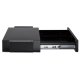 Maclean MC-461 Under-Desk Drawer with Lock, Black