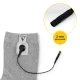 4Fizjo 971 Conductive Sock for Foot Electrostimulation, Silver/White