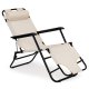 Folding Garden Sun Lounger with Headrest MultiGarden, Beige