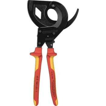 KNIPEX 95 36 320 Cable Cutter, Three-Gear Ratchet Principle, Ø 60 mm / 600 mm²