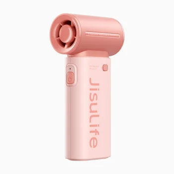 Handheld Fan Jisulife Life9 3600mAh Portable USB Fan, 5 Speeds, Pink