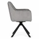 ModernHome 360° Swivel Velvet Dining Chair with Armrests, Beige