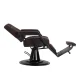 Barber Chair Gabbiano Bruno, Brown with Black Base