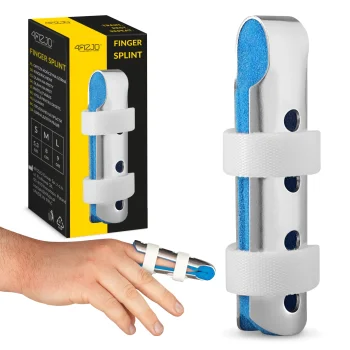 Finger Splint 4FIZJO MED Size L, Silver