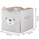 Nukido NK-408 2-in-1 Toy Storage Box and Play Mat, Grey